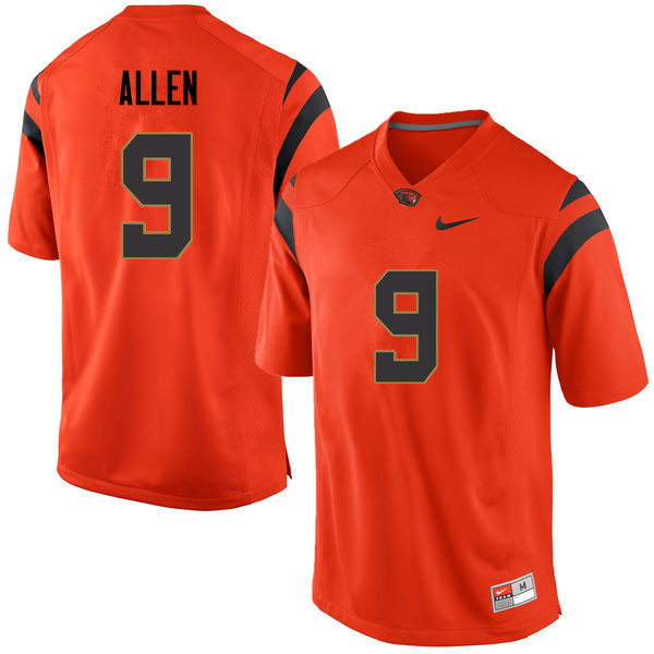 Youth Oregon State Beavers #9 Quantino Allen College Football Jerseys Sale-Orange